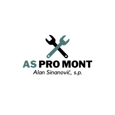 Logotip AS PRO MONT, Alan Sinanović s.p.